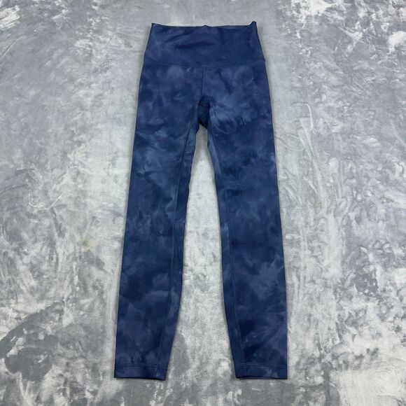 Lululemon Wunder Train High Rise 25" Tight Diamond Dye Shade Blue - Picture 1 of 11